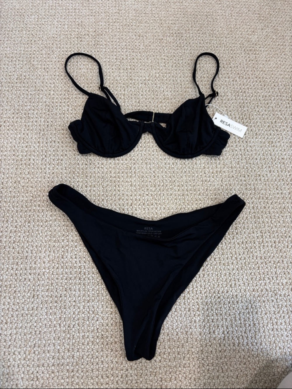 RESA Black Underwire Two-Piece Bikini Set